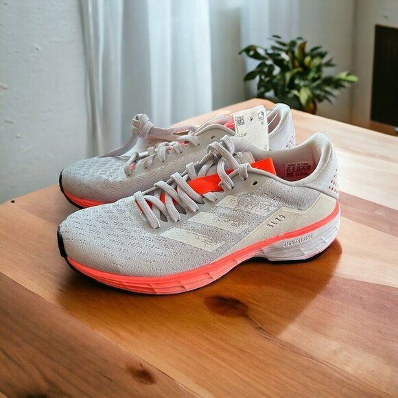 Adidas Light Strike Women's Coral/White Tennis Shoes Running SL20 NEW 5.5 - Picture 1 of 7